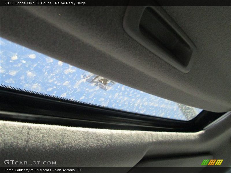 Rallye Red / Beige 2012 Honda Civic EX Coupe