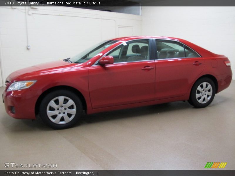 Barcelona Red Metallic / Bisque 2010 Toyota Camry LE