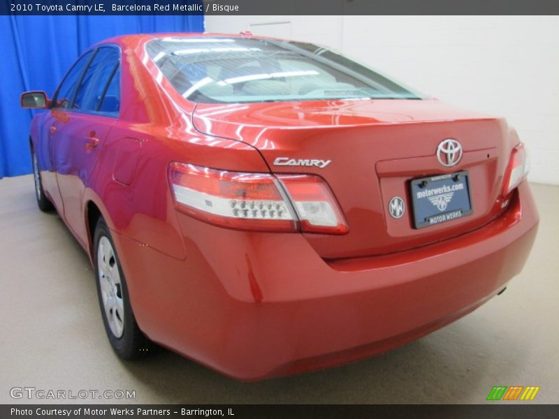 Barcelona Red Metallic / Bisque 2010 Toyota Camry LE