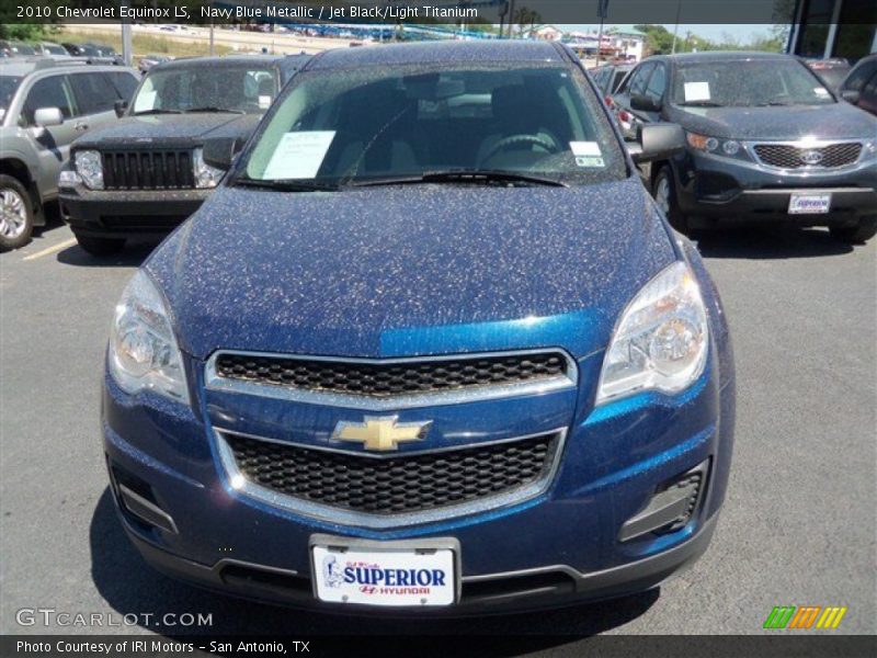 Navy Blue Metallic / Jet Black/Light Titanium 2010 Chevrolet Equinox LS