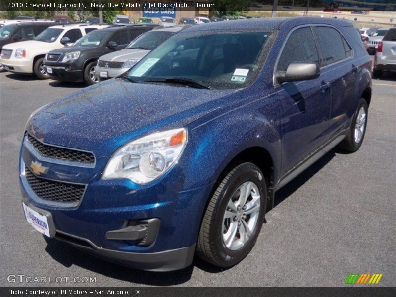Navy Blue Metallic / Jet Black/Light Titanium 2010 Chevrolet Equinox LS
