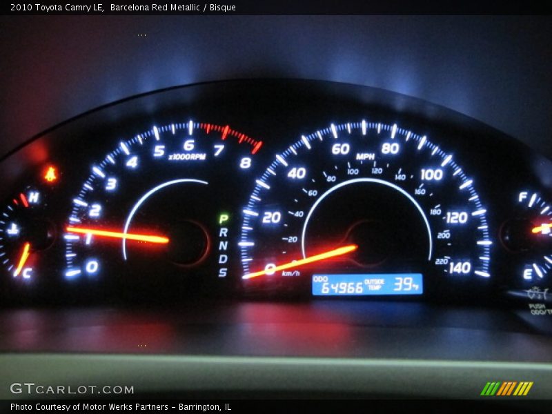 Barcelona Red Metallic / Bisque 2010 Toyota Camry LE