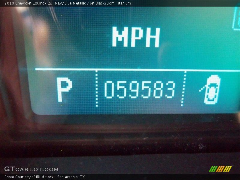 Navy Blue Metallic / Jet Black/Light Titanium 2010 Chevrolet Equinox LS