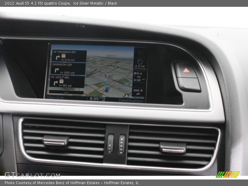 Ice Silver Metallic / Black 2012 Audi S5 4.2 FSI quattro Coupe