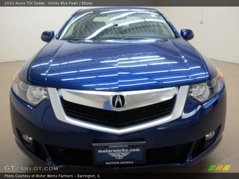 Vortex Blue Pearl / Ebony 2010 Acura TSX Sedan