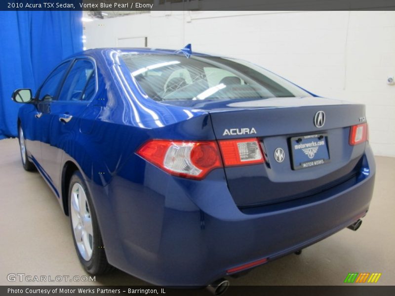 Vortex Blue Pearl / Ebony 2010 Acura TSX Sedan