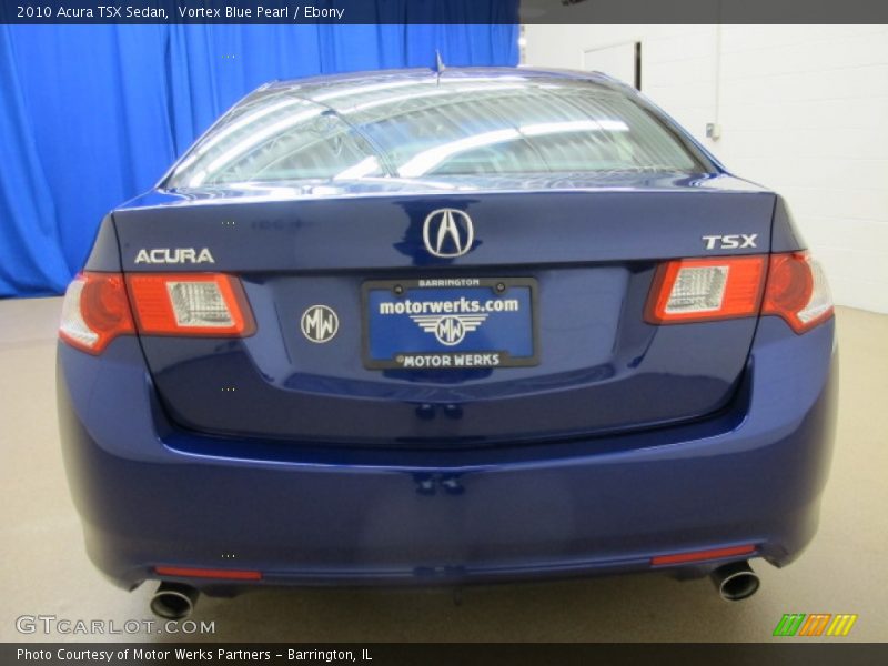 Vortex Blue Pearl / Ebony 2010 Acura TSX Sedan