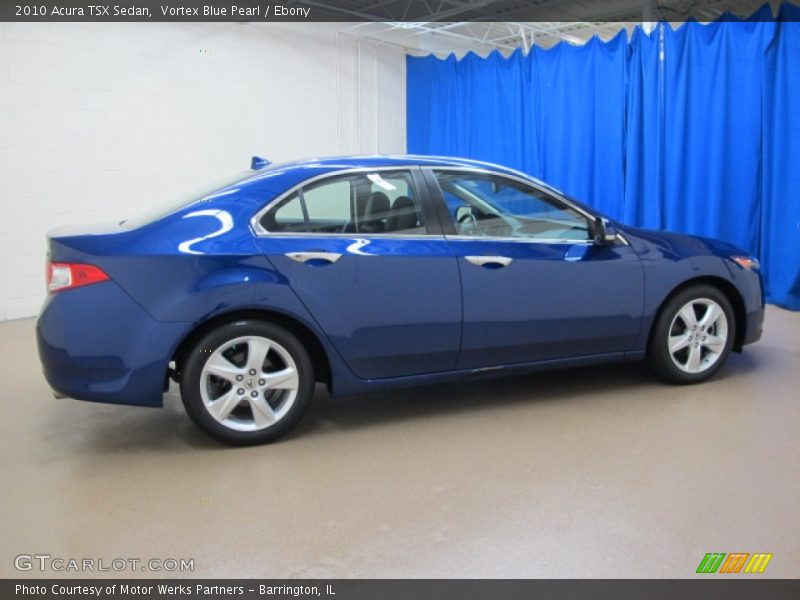 Vortex Blue Pearl / Ebony 2010 Acura TSX Sedan