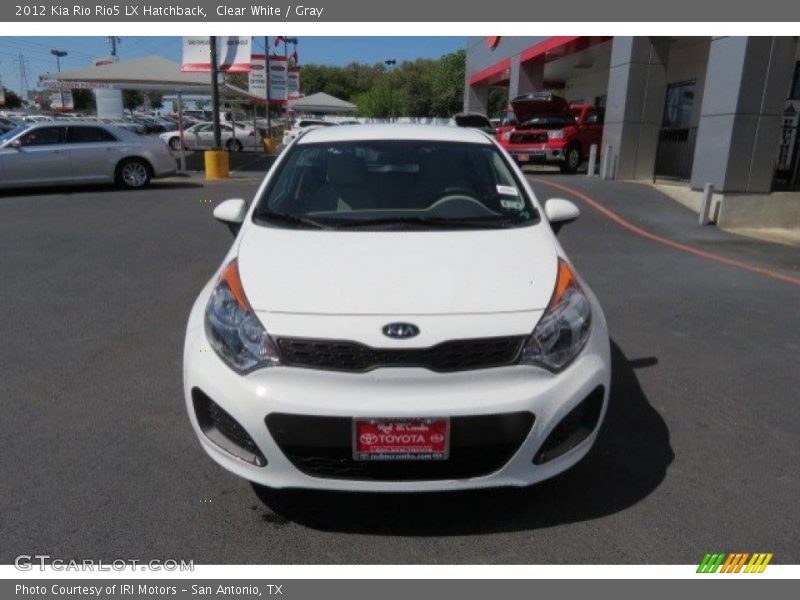 Clear White / Gray 2012 Kia Rio Rio5 LX Hatchback