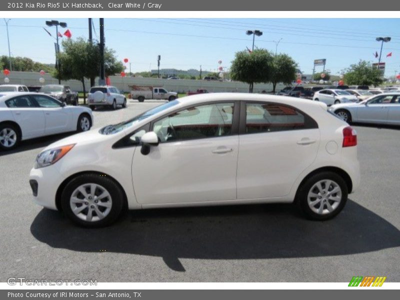 Clear White / Gray 2012 Kia Rio Rio5 LX Hatchback