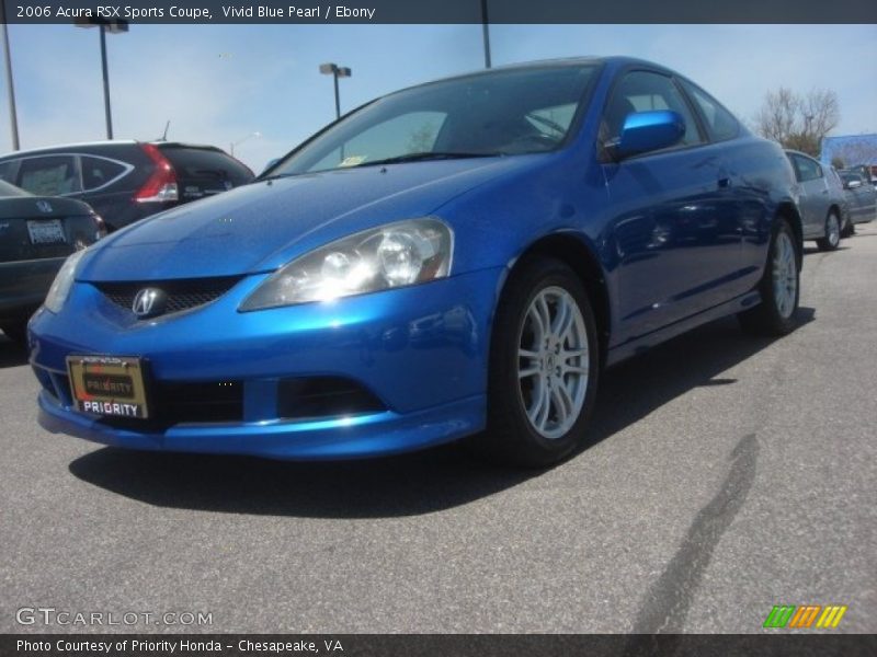 Vivid Blue Pearl / Ebony 2006 Acura RSX Sports Coupe
