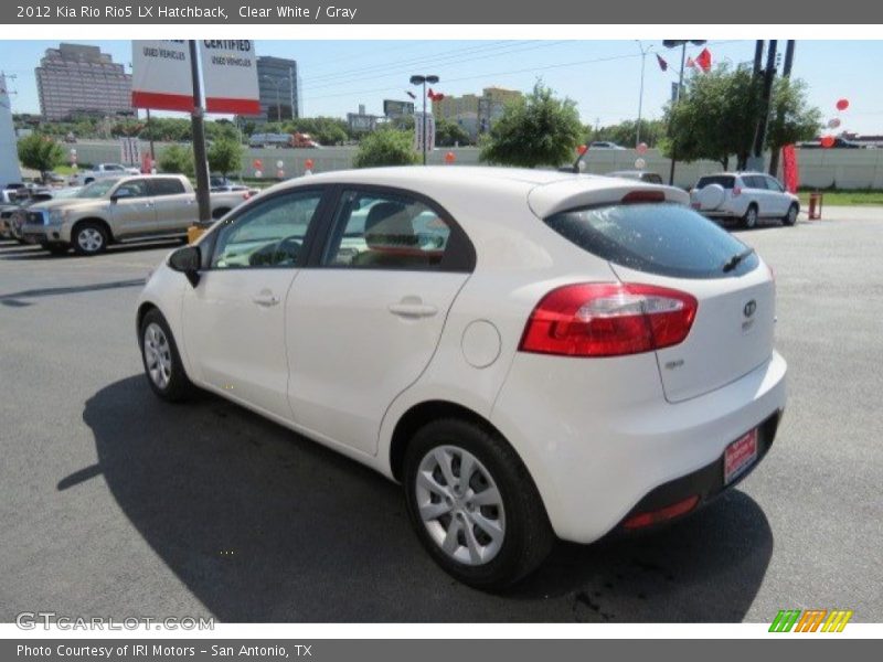 Clear White / Gray 2012 Kia Rio Rio5 LX Hatchback
