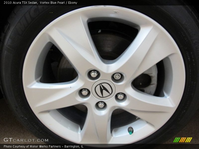 Vortex Blue Pearl / Ebony 2010 Acura TSX Sedan