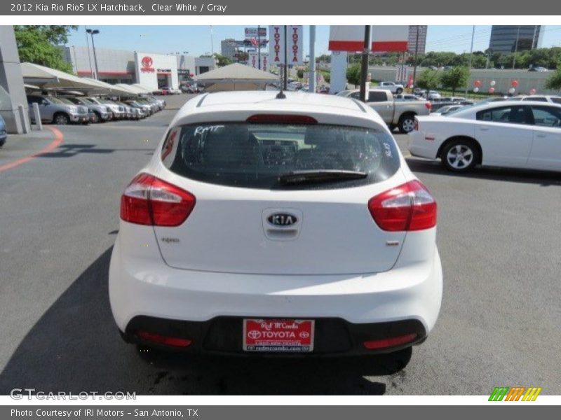 Clear White / Gray 2012 Kia Rio Rio5 LX Hatchback