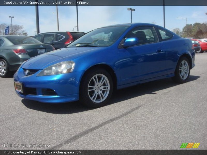 Vivid Blue Pearl / Ebony 2006 Acura RSX Sports Coupe