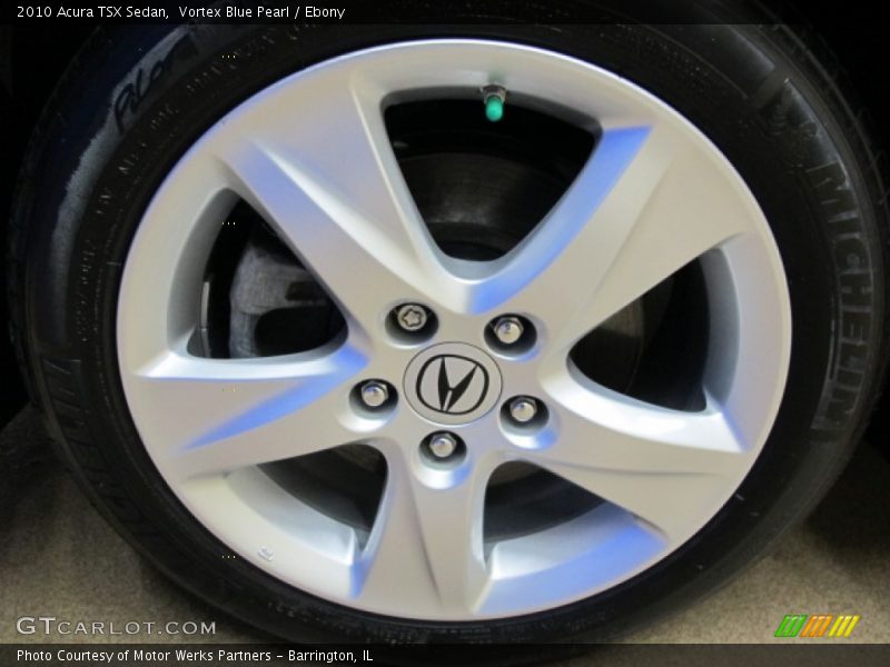 Vortex Blue Pearl / Ebony 2010 Acura TSX Sedan