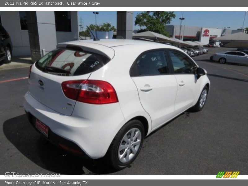 Clear White / Gray 2012 Kia Rio Rio5 LX Hatchback