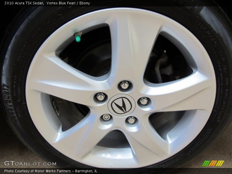 Vortex Blue Pearl / Ebony 2010 Acura TSX Sedan