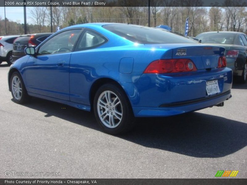 Vivid Blue Pearl / Ebony 2006 Acura RSX Sports Coupe