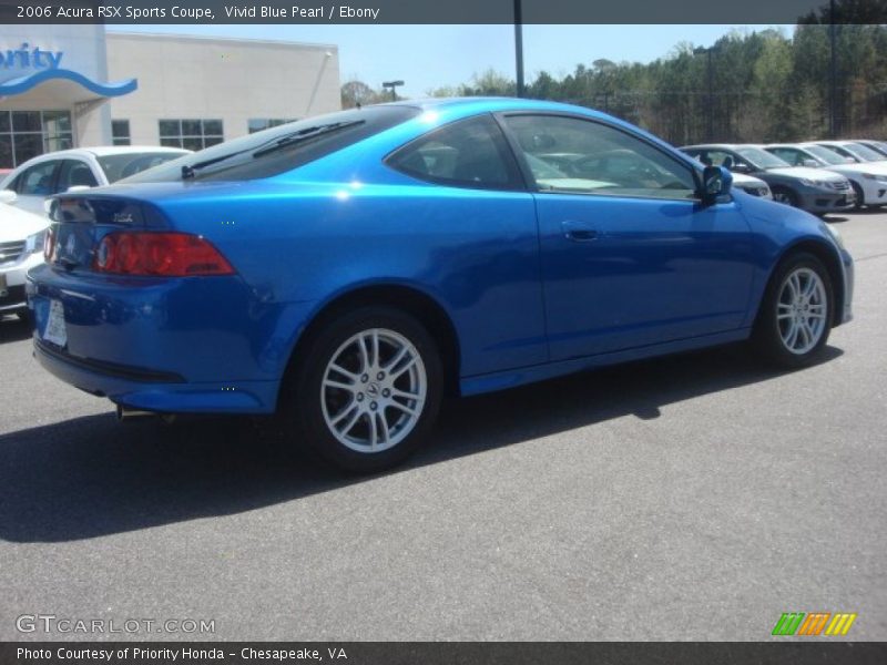 Vivid Blue Pearl / Ebony 2006 Acura RSX Sports Coupe