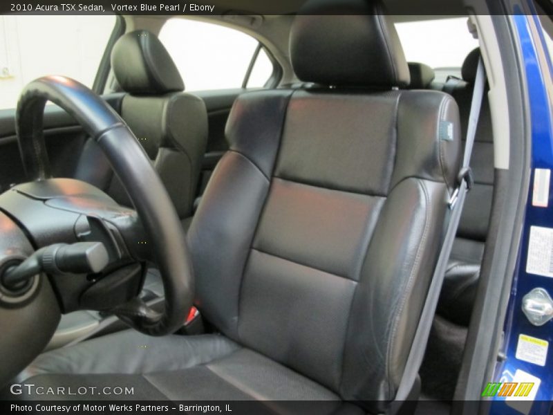 Vortex Blue Pearl / Ebony 2010 Acura TSX Sedan