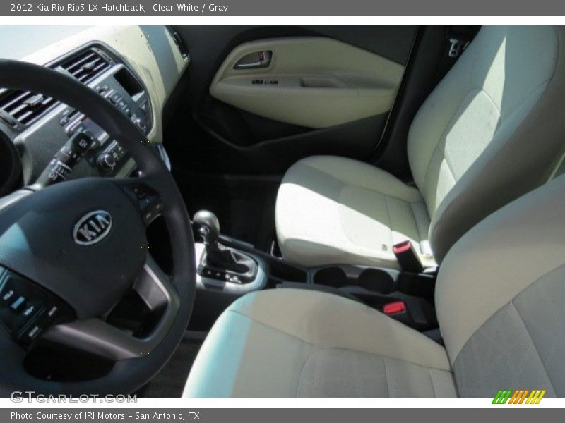 Clear White / Gray 2012 Kia Rio Rio5 LX Hatchback