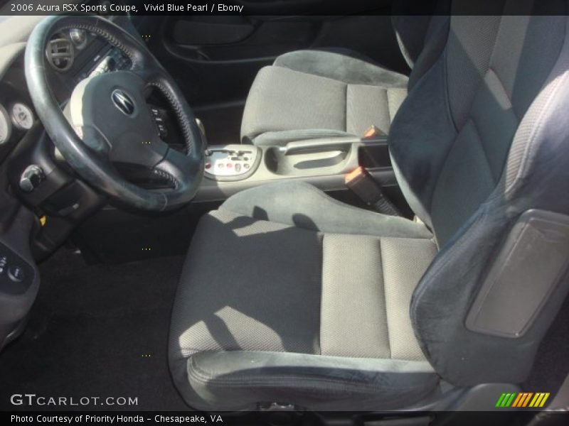 Vivid Blue Pearl / Ebony 2006 Acura RSX Sports Coupe