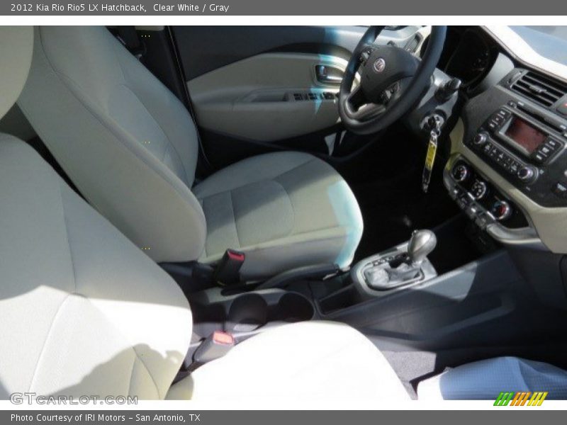Clear White / Gray 2012 Kia Rio Rio5 LX Hatchback