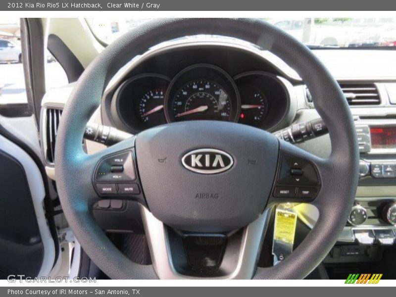 Clear White / Gray 2012 Kia Rio Rio5 LX Hatchback