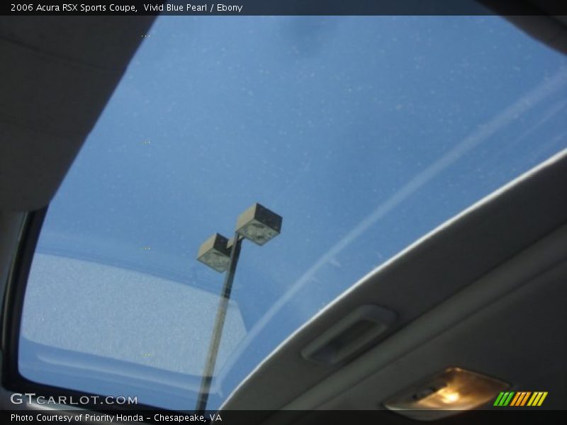 Vivid Blue Pearl / Ebony 2006 Acura RSX Sports Coupe