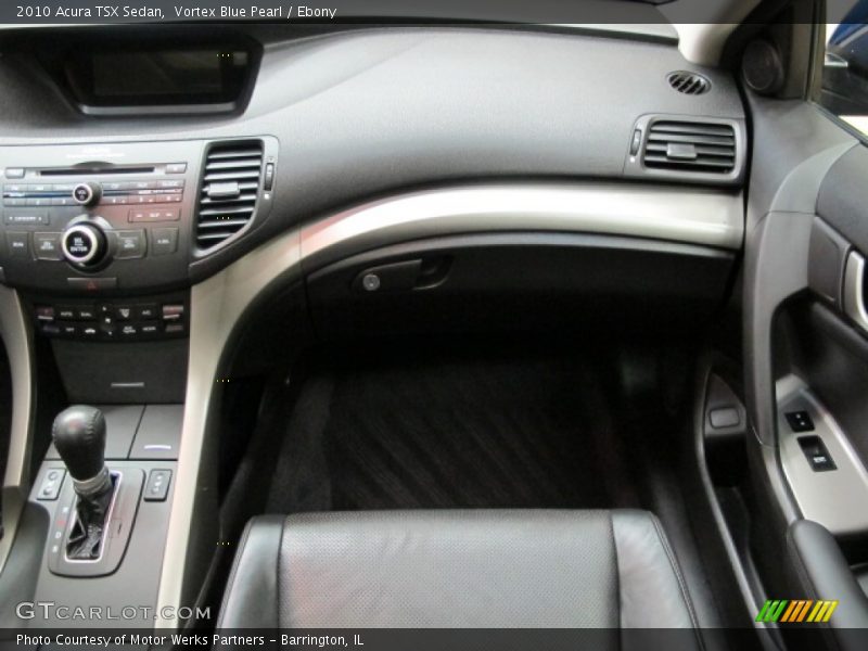 Vortex Blue Pearl / Ebony 2010 Acura TSX Sedan