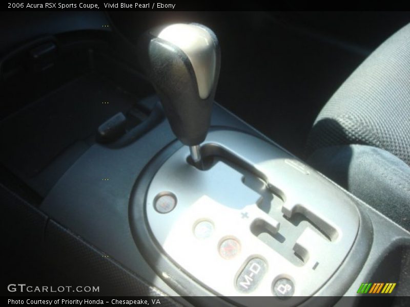 Vivid Blue Pearl / Ebony 2006 Acura RSX Sports Coupe