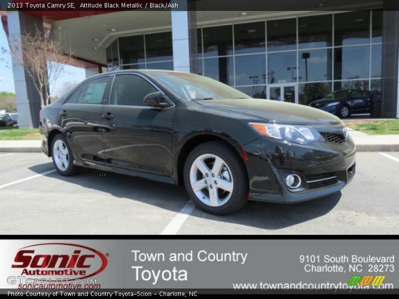 Attitude Black Metallic / Black/Ash 2013 Toyota Camry SE
