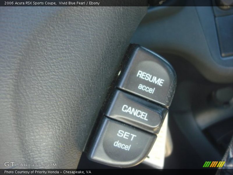 Vivid Blue Pearl / Ebony 2006 Acura RSX Sports Coupe