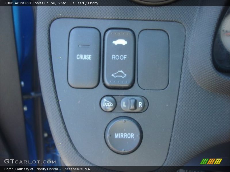 Vivid Blue Pearl / Ebony 2006 Acura RSX Sports Coupe