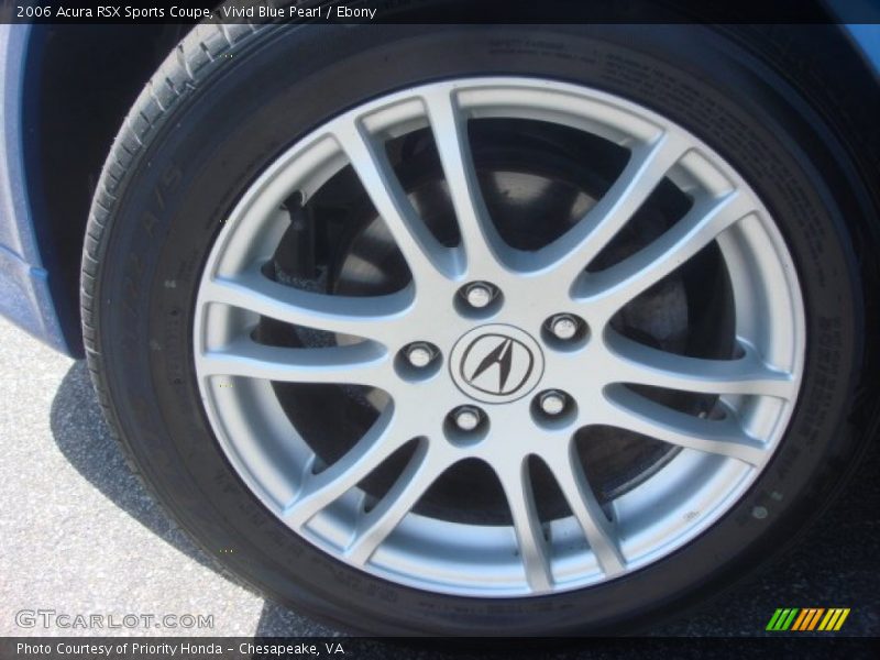 Vivid Blue Pearl / Ebony 2006 Acura RSX Sports Coupe