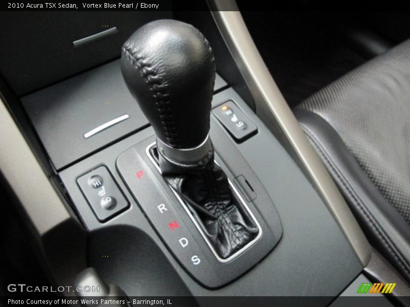 Vortex Blue Pearl / Ebony 2010 Acura TSX Sedan