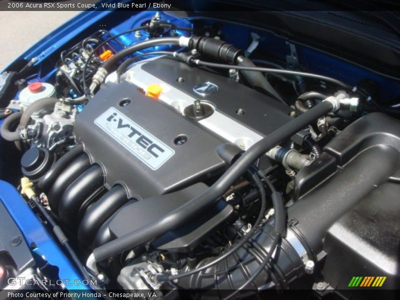 Vivid Blue Pearl / Ebony 2006 Acura RSX Sports Coupe