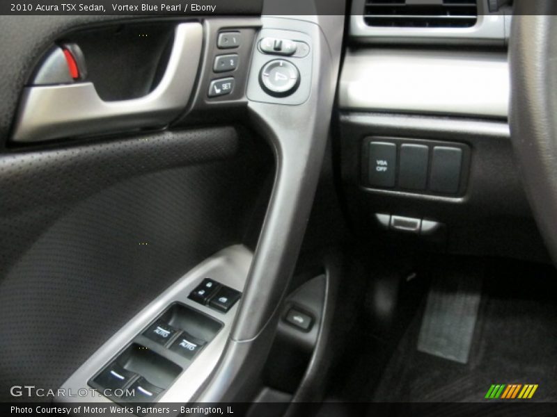 Vortex Blue Pearl / Ebony 2010 Acura TSX Sedan