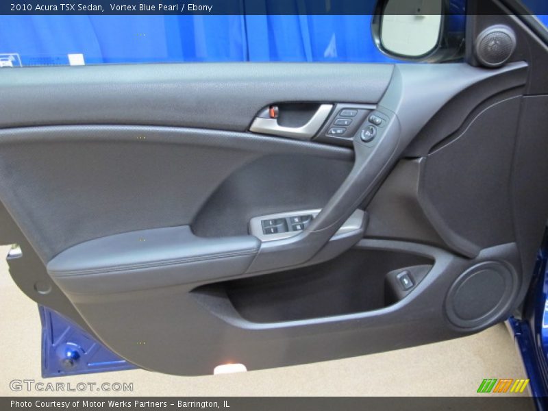 Vortex Blue Pearl / Ebony 2010 Acura TSX Sedan