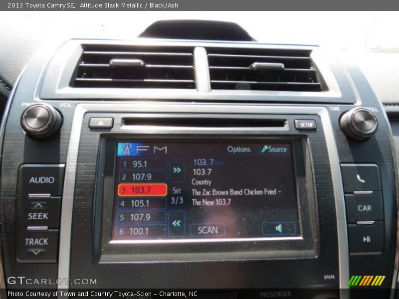 Attitude Black Metallic / Black/Ash 2013 Toyota Camry SE