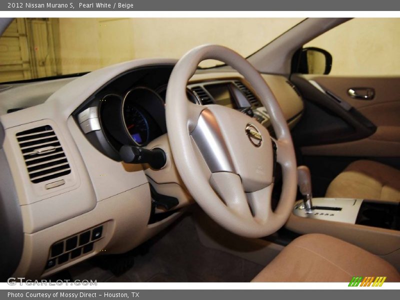 Pearl White / Beige 2012 Nissan Murano S