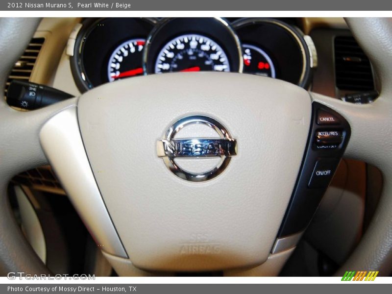 Pearl White / Beige 2012 Nissan Murano S