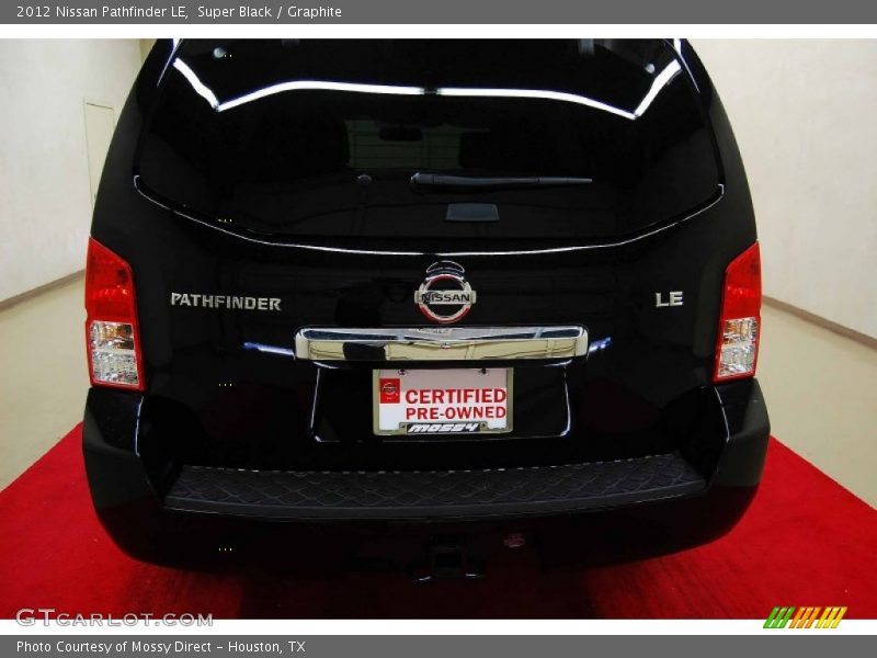 Super Black / Graphite 2012 Nissan Pathfinder LE