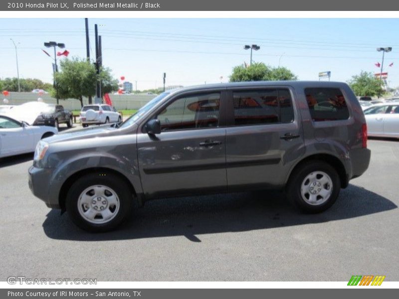 Polished Metal Metallic / Black 2010 Honda Pilot LX