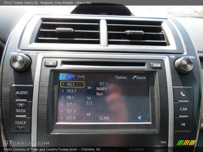 Magnetic Gray Metallic / Black/Ash 2013 Toyota Camry SE