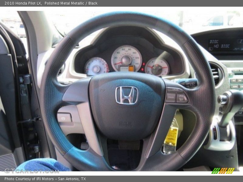 Polished Metal Metallic / Black 2010 Honda Pilot LX