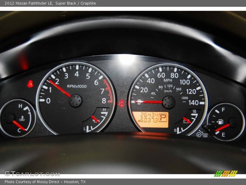 Super Black / Graphite 2012 Nissan Pathfinder LE