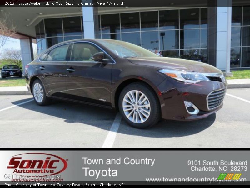 Sizzling Crimson Mica / Almond 2013 Toyota Avalon Hybrid XLE