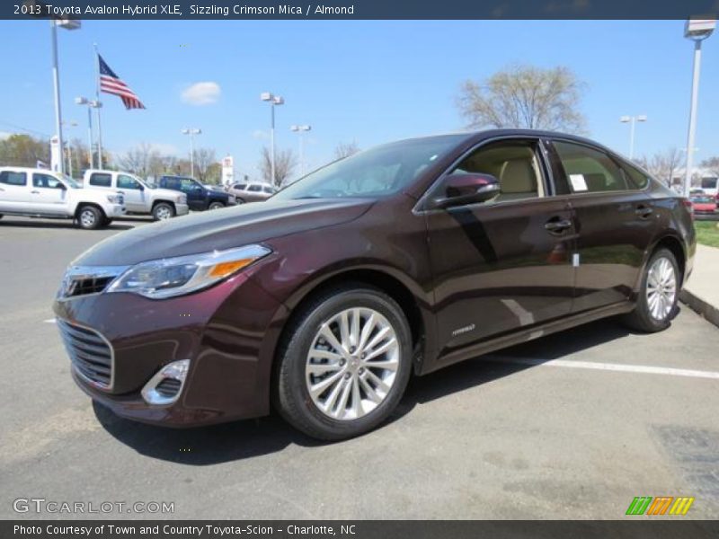 Sizzling Crimson Mica / Almond 2013 Toyota Avalon Hybrid XLE